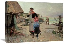 Henry Bacon - Fisherfolk Returning With Their Nets