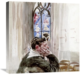 Giovanni Boldini - Portrait of a Man In Church