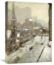 Paul Cornoyer - Winter In The City