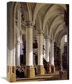 Heinrich Hansen - A Church Interior