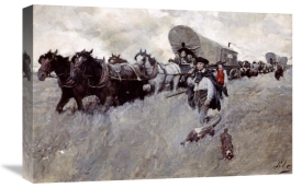 Howard Pyle - The Connecticut Settlers Entering The Western Reserve