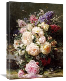 Jean-Baptiste Robie - Still Life With Roses