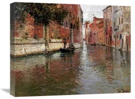 Frits Thaulow - A Venetian Backwater