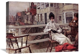 James Jacques Tissot - Waiting For The Boat at Greenwich