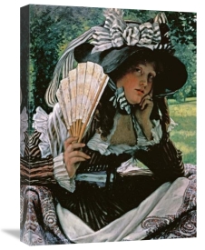 James Jacques Tissot - Girl With a Fan
