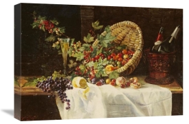 Gertrud Trefftz - Cherries and Gooseberries In a Basket