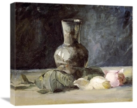 Julian Alden Weir - Vase and Roses