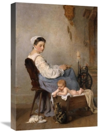Adolphe Weisz - Watching The Kittens