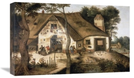 Pieter Bruegel the Younger - Auberge Saint-Michel