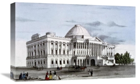 Nathaniel Currier - Capitol at Washington, ca. 1835-1836