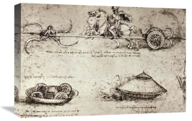 Leonardo Da Vinci - Military Inventions Sketches
