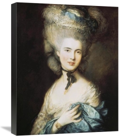 Thomas Gainsborough - A Woman In Blue, Portrait of The Duchess of Beaufort