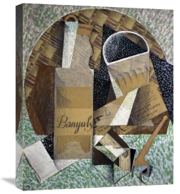 Juan Gris - Bottle of Banyuls