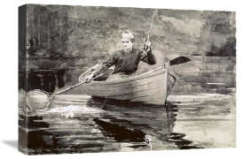 Winslow Homer - Fly Fishing, Saranac