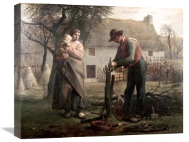 Jean-Francois Millet - Peasant Grafting a Tree