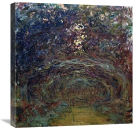 Claude Monet - L'Allée des rosiers à Giverny