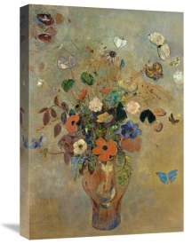 Odilon Redon - Bouquet of Flowers with Butterflies
