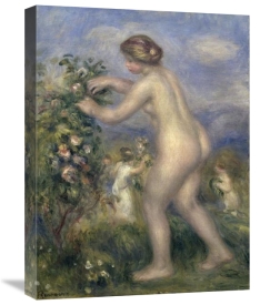 Pierre-Auguste Renoir - Young Nude Girl Picking Flowers