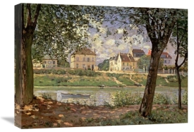 Alfred Sisley - Little Town on the River Seine, 1872