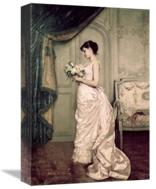 Auguste Toulmouche - You Are My Valentine, Love Letter With Roses