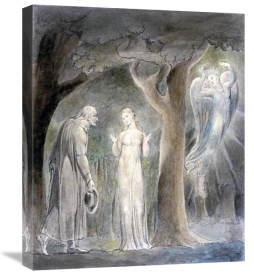 William Blake - Comus, Disguised as a Rustic, Addresses the Lady in the Wood