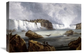 Karl Bodmer - Niagara Falls Illustration in Wied-Neuwied