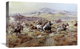 Charles M. Russell - Stagecoach Attack
