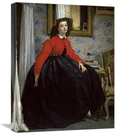 James Tissot - Young Woman in a Short Red Jacket