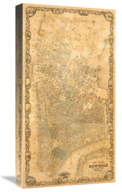 Matthew Dripps - City of New York Extending Northward to 50th St., 1852