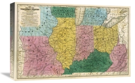 Samuel Augustus Mitchell - Map of the Western States, 1839