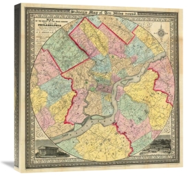 J.C. Sidney - The City of Philadelphia, 1847