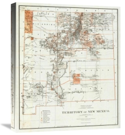 U.S. General Land Office - Territory of New Mexico, 1879