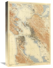 U.S. Geological Survey - San Francisco and Vicinity, California, 1915