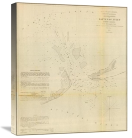United States Coast Survey - Hatteras Inlet, North Carolina, 1853