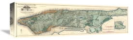 Egbert L. Viele - Sanitary & Topographical Map of the City and Island of New York, 1865
