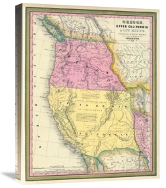 Samuel Augustus Mitchell - Oregon, Upper California & New Mexico, 1849