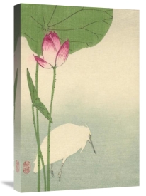 Baison - White heron and lotus, 1894