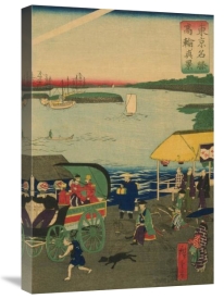 Utagawa Hiroshige - Famous places in Tokyo: real view of Takanawa (Tokyo meisho Takanawa no shinkei) #3, 1870