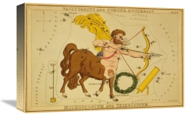 Jehoshaphat Aspin - Sagittarius and Corona Australis, Microscopium, and Telescopium, 1825