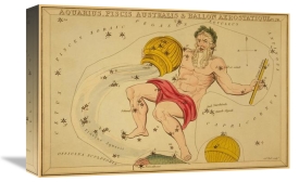 Jehoshaphat Aspin - Aquarius, Piscis Australis & Ballon Aerostatique, 1825