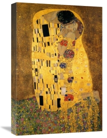 Gustav Klimt - The Kiss (detail 1)