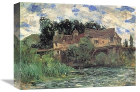 Claude Monet - Houses On The Old Bridge At Vernon 1883