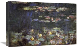 Claude Monet - Water Lilies Green Reflections