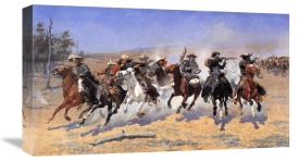 Frederic Remington - A Dash For Timber