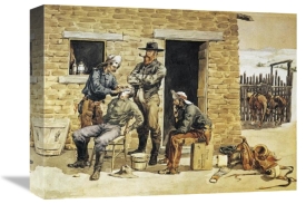 Frederic Remington - Sunday Morning Toilet On The Ranch