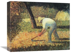 Georges Seurat - Farm Laborer With Hoe