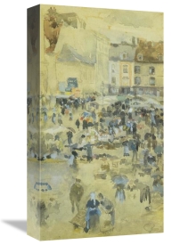 James McNeill Whistler - Variations In Violet And Grey Market Place Dieppe 1885