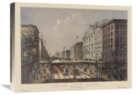 Unknown - Elevated Railway Near Wall Street