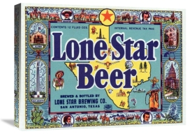 Vintage Booze Labels - Lone Star Beer