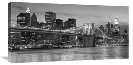 Unknown - Brooklyn Bridge at Night